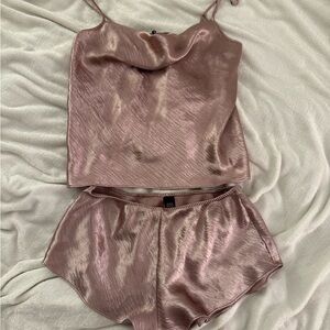 Silky Pink Sleepwear Set